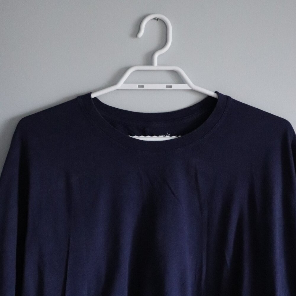 Aerie Women's Blue XS Slouchy‎ Oversized Lightweight Cotton Relaxed T-Shirt Top - Picture 4 of 12